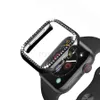 Apple Watchのクリスタルバンパーラインストーンプロテクターカバー38mm 44mmダイヤモンドPCメッキ時計ケースIWATCHシリーズ4321 40mm 423437385