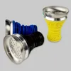 Siliconen Shisha Waterpijp Kom Roken Metalen Dienblad Voor Tabakshoutskoolhouder6679767