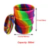 Bocaux en silicone dabs récipient de cire 500 ml de base non cachée