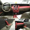 Nissan Teana J31 2003-2007 Için İç Merkezi Kontrol Paneli Kapı Kolu 5D Karbon Fiber Çıkartmalar Çıkartmaları Araba Styling Accessorie