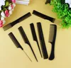 10pcs/set Black hairdressing comb Anti-static massage hair straight hairs brush Green plastic haircut 10 set