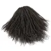 VMAE Humano Afro Afro Curly Curly 100g 3C 4A 4B 4C Drawstring Ponytails Extensões de Cabelo Clipe de furo apertado em cor natural Horsetail