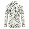 Pulôver inverno Leopard Hoodies Mulheres 2019 Autumn manga comprida Zip flanela Fur capuz solto Lady Casual velo Hoody Jumper