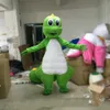 2019 Hot sale Lovely Green Dragon cartoon doll Mascot Costume Free shipping