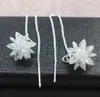 Gros- boucle d'oreille fleur oreille stud femme d'argent anti-allergie à la mode édition han glace ligne femelle oreille boucles d'oreilles de créateurs à la mode