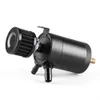 Car Aluminum Reservoir Oil Catch Can Tank 2-Port Baffled Reservoir with Drain Valve Breather Cylinder Filter Kit