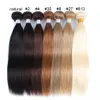 Heel Asblond Menselijk haarbundels 8 27 30 Braziliaans steil haar 10 bundels Remy Human Hair extensions 1624 inch4716058