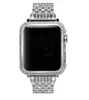 Luxo Handmade Bling Diamond Crystal Case Bezel e Band Substituição para Apple Watch Series 4 3 2 1 38mm 40mm 44mm 42mm