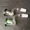 B-bit adaptador de vidro bongs acessórios, tubos de vidro fumadores coloridos mini-multi-cores Pipes mão Glas Melhor colher