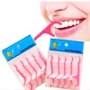 200 stks / partij wegwerp tandheelkundige flosser interdentale borstel tanden stick tandenstokers floss kiezen orale zorg groothandel c18112601