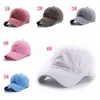 15 styles solide plaine casquette de Baseball dames lavé coton en plein air hommes femmes chapeau de soleil chapeau casquette snapback parti faveur FFA4081-6