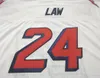 Mit Custom Men Youth women Vintage #24 Ty Law Retro 1995 Game Worn Retro College Football Jersey size s-4XL or custom any name or number jersey