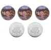 2020 Trump Monete Commemorative Melania Trump Coin American 45th President Donald Craft Souvenir Oro Argento MetCoins Distintivo commemorativo