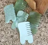 Natural Jade Stone Guasha Gua Sha Massagem Mão Voltar Pé Corporal Braço Braço Pente Forma Saudável Beleza Relaxamento Cure Massager Tool XB1