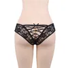 Frauenhöschen Frauen unter Verschleiß Strappy Lace Up Tangas Sous Vetement Femme Aushöhlen Blumentransparente Unterwäsche PS5155