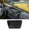Caja de almacenamiento para salpicadero central de coche ABS, color negro, para Jeep Wrangler TJ 1997-2006, salida de fábrica, accesorios interiores para automóviles