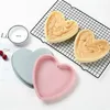 케이크 금형 실리콘 8 인치 심장 모양 실리콘 몰드 비 끈적 끈적한 쉽게 베이킹 접시 베이킹 도구