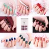 NAT003 12pcs colorful Reusable Full Cover False Artificial Nail Tips for Decorated Design Short Press On Nails Art Fake Extension Tips with