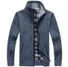 New Cardigan Mens Cardigans Knitwear Zipper Sweaters Warm Fleece Hoodie sweatshirt Casual Hoodies For Autumn Winter M-3XL