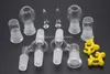 Wholesale glass oil Reclaim Ash Catcher 14mm 18mm Male Female Joint Glass Adapter With button For Glass oil rig Bong