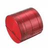 4 Layer Zinc Alloy Metal Tobacco Grinder Herb Grinder 6 Colors 40mm 50mm 55mm 63mm Hand Muller Crusher 000