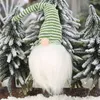 Suédois Noël Santa Gnome En Peluche Poupée De Noël Pendentif Suspendu Éclairage De Vacances Pour Festival Ornements Gifts237h