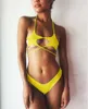 Brazylia 2019 Sexy Push-Up Wyściełane gwiazdy Biustonosz Bikini Set Stroje Kąpielowe Kobiety Micro Mini Bikini Bandaż Swimsuit Plaża Nosić kostium kąpielowy J190226