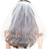 Glitter Bride To Be Wedding Veil Bridal Veils double layers for Bridal Shower Party Decorations Accessories4256263