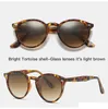 High Quality round Sunglasses Women Brand Designer Oval Mirrored glass lens Driving Glasses For Women Oculos De Sol with case 21803183643