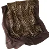 Visual Assies Vintage Leopard Square de soie femme automne marque d'hiver Silk pashmina châle Foulard Ladies Hidies Head Hijab Scharpes 185367601