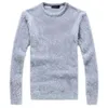 Automne hiver pull hommes épais Mohair à manches longues col rond pull en tricot mode mince chaud mâle J7151