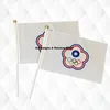 Tahiti Islands Hand Hold Stick Cloth Flags 안전 공 상단 핸드 국기 1421cm 10pcs A lot5817762