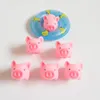 Mini Pink Pigs Toy Cute Winyl Squeeze Sound Animal