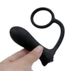 Orissi masculino silicone massageador de próstata com anel peniano vibrador anal butt plug massageador adulto brinquedos sexuais eróticos produto sexual sh1907103894158