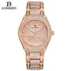 Nowa moda Longbo Top luksusowy bransoletka z noryzanta Watch Kobiet Diamond Fashion Ladies Rose Gold Sukienka zegarek ze stali nierdzewnej kryształowy zegarek