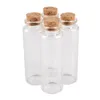 wholesale 24 pieces 45ml 30*90mm Glass Bottles with Cork Stopper Spice Bottles Container Jars Vials for Wedding Gift