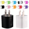 Färgglada 5V 1A USB Wall Charger AC Home Travel Chargers Adapter för iPhone 11 12 13 14 15 Samsung S8 S10 S22 S23 HTC S1 SMART Telefoner MP3 PC