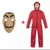 Salvador Dalí Película La Casa de Papel La Casa De Papel Fiesta de Cosplay Máscara de Halloween Disfraz de Robo de dinero Máscara facial Vestido teatral Vestido de escenario