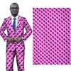 new Fashion High Quality pink African Fabric 100% polyester Fabric African Wax Material 6 Yards print cloth