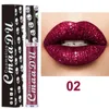 Cmaadu Shimmer Shining Lip Gloss Wodoodporna szminka Diamentowa Brokat 3.5ml Ciekłe Kosmetyki