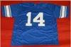 Мужская молодежная женская винтажная футболка на заказ # 14 TY DETMER CUSTOM BRIGHAM YOUNG COUGARS BYS, размер s-4XL или футболка с любым именем или номером на заказ
