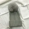 Fur ball cap winter hat for women girl 's Real Fur Hat 100% Real Raccoon Pom Winter Hat beanie for women