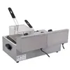 Kolice double tanka food processing 2x6L Chicken Chip Fryer Electric Deep Basket kfc Potato Frying Machine