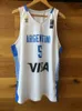 Manu Ginobili #5 Argentinien Nationales Basketballtrikot