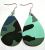 2019 mode Camouflage cuir goutte d'eau boucles d'oreilles bohème imprimé léopard larme boucles d'oreilles pour les femmes charme Jewelry6883036