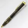 Famous Pen Star Metal Gold Stripe Lattice Ballpoint Pennor School and Office Supplie för att skriva