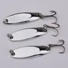 10pcs lote 4 57cm 6 78g Cucharas de Vib de plata Cebos de metal señuelos 8 gancho de pesca ganchos accesorios de aparejos Pesca D00226516927465