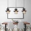 Vintage Pendant light Metal Industrial lamp Ceiling light Chandelier Fixtures Cage Edison Nordic Retro Loft Lamp Home decoration