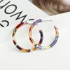 Acrylharz Oval Baumeln Ohrringe Für Frauen Große Creolen Acetat Brincos Schmuck Mode Geometrie Großen Kreis Ohrringe