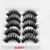 5 Pairs Vizon Saç Yanlış Kirpik Kalın Doğal Uzun Göz Lashes Uzantıları Seti GLB001 ~ GLB008